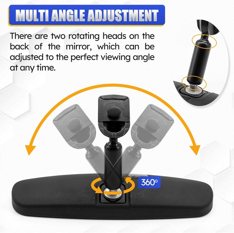 X4XZ 76400-SDA-A01 Interior Rear view Mirror Day/Night Mirror for Honda 1998-2013 Accord, 2000-2004 Odyssey, 2006-2011 Civic, 2002-2008 Pilot, Insight CR-Z/Acura 2006-2011 CSX,2007 MDX 76400-SDA-A03 - Image 4